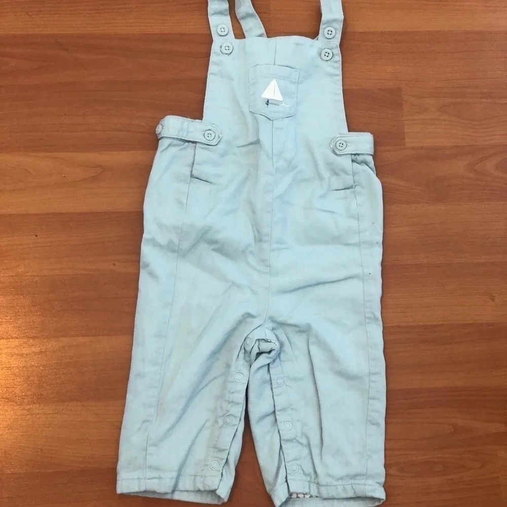 Janie and Jack Light Blue Overalls